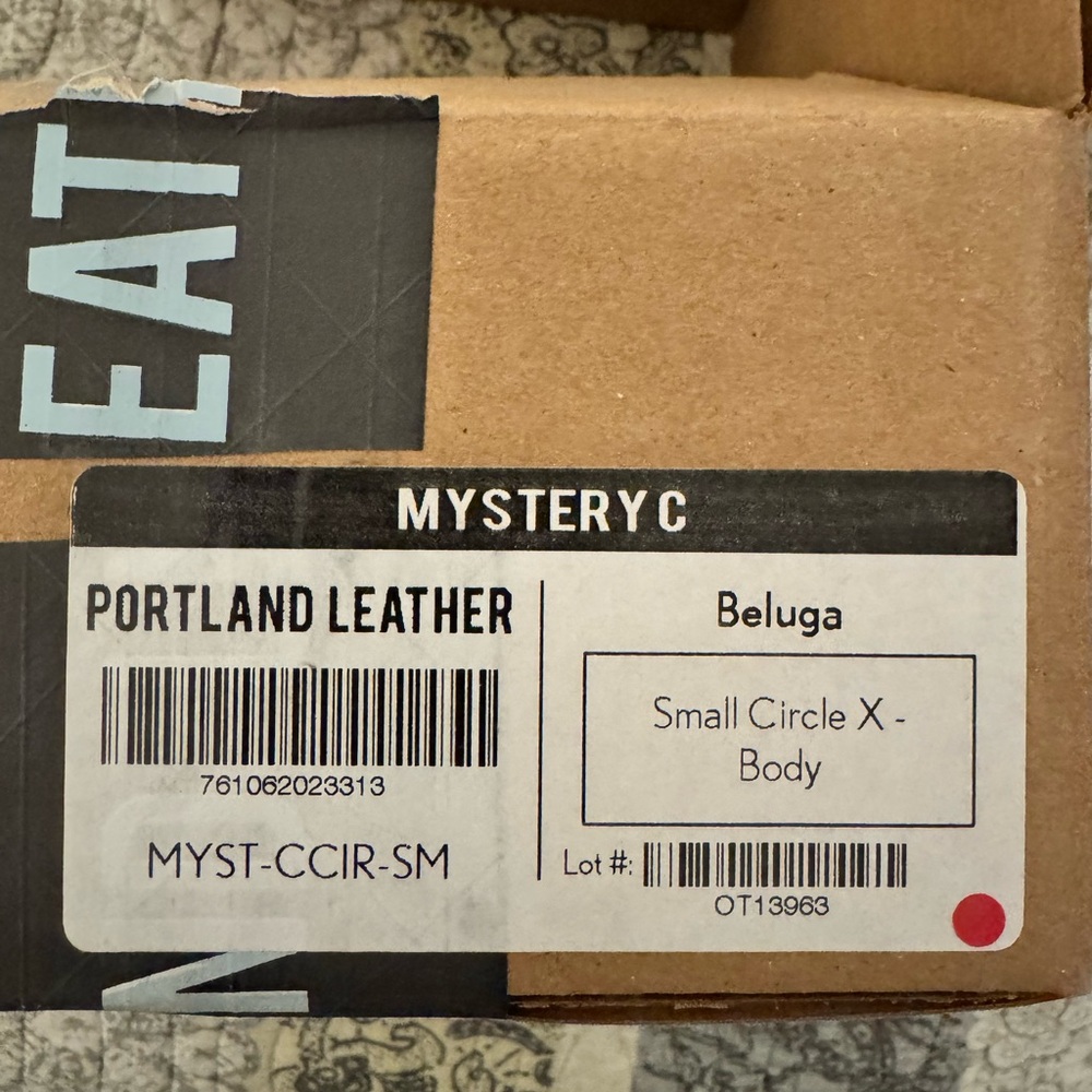 Portland Leather Small Circle crossbody Beluga! New! Price FIRM